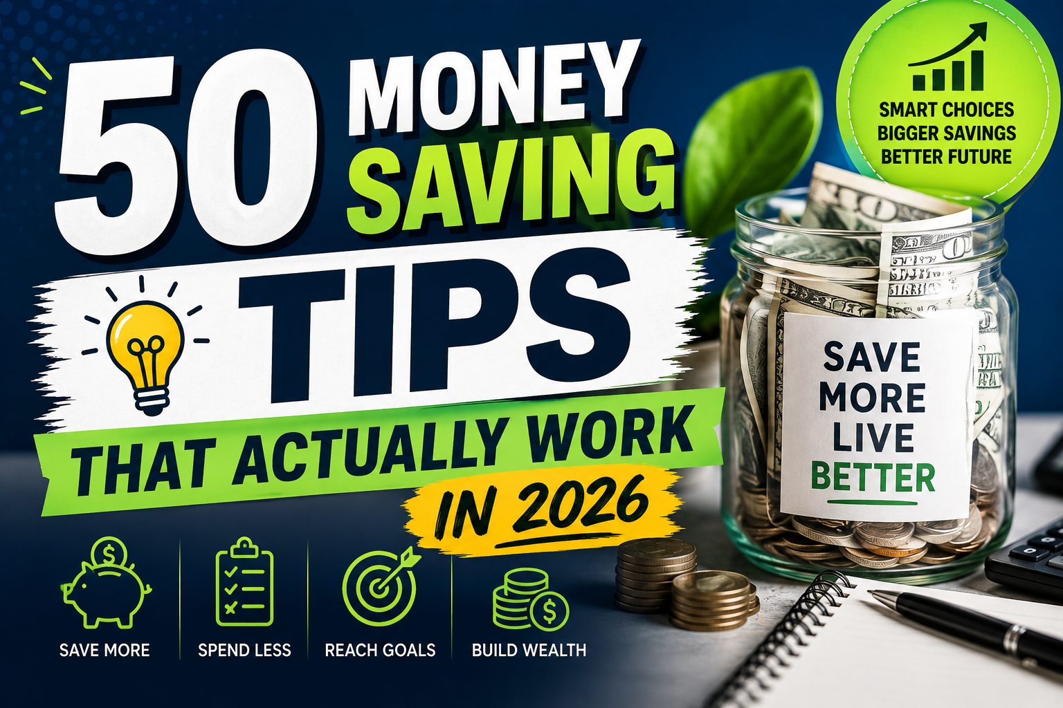 50 Money Saving Tips That Actually Work in 2026 (Complete Guide for Smart Savers)