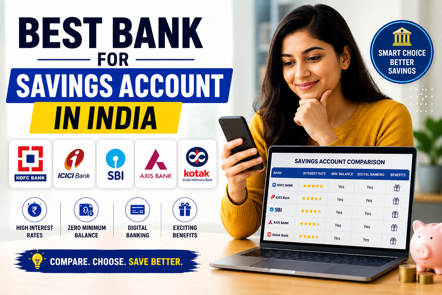 Best Bank for Savings Account in India: Top 10 Banks Compared