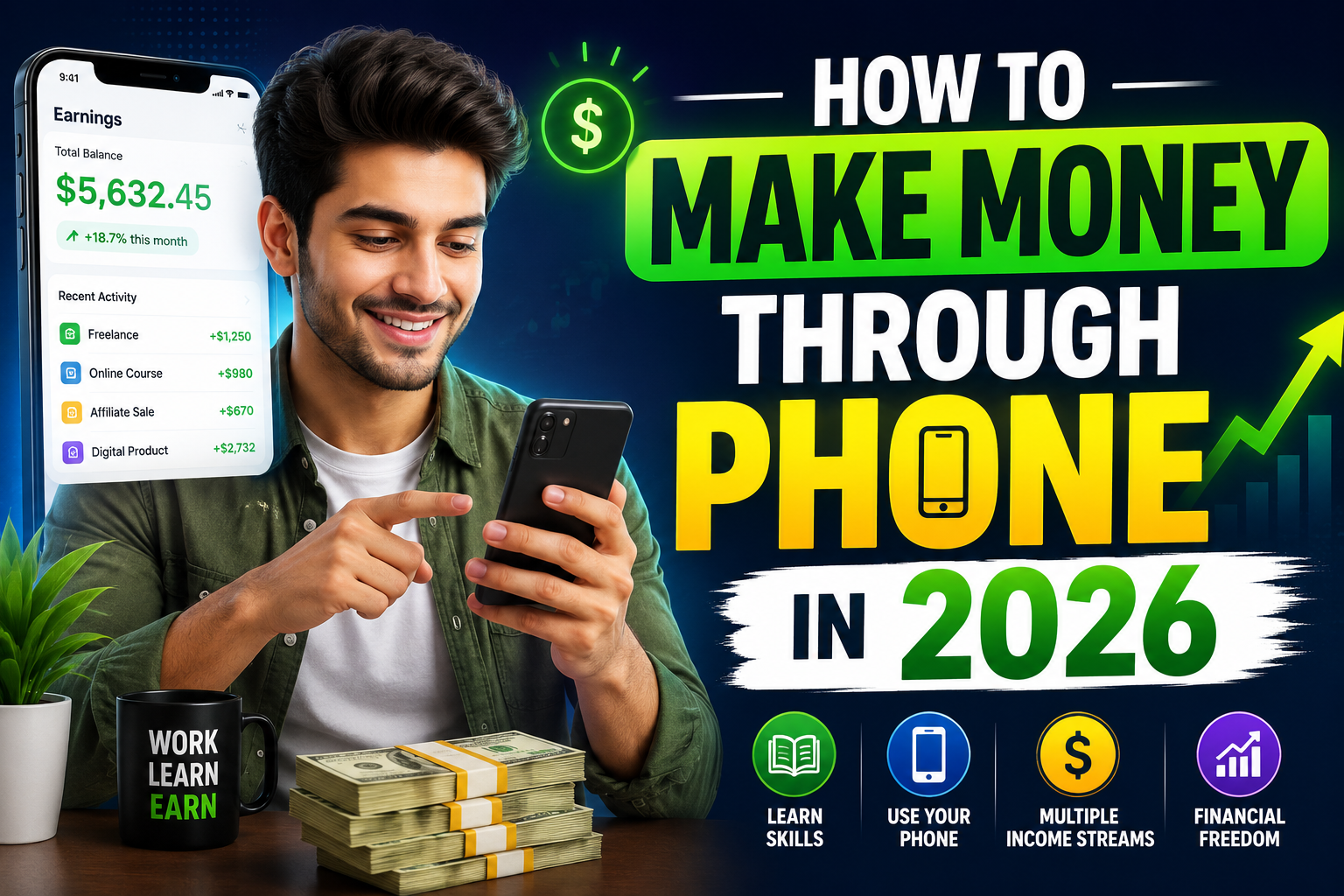 How to Make Money Through Phone in 2026: 20 Proven Ways That Actually Work