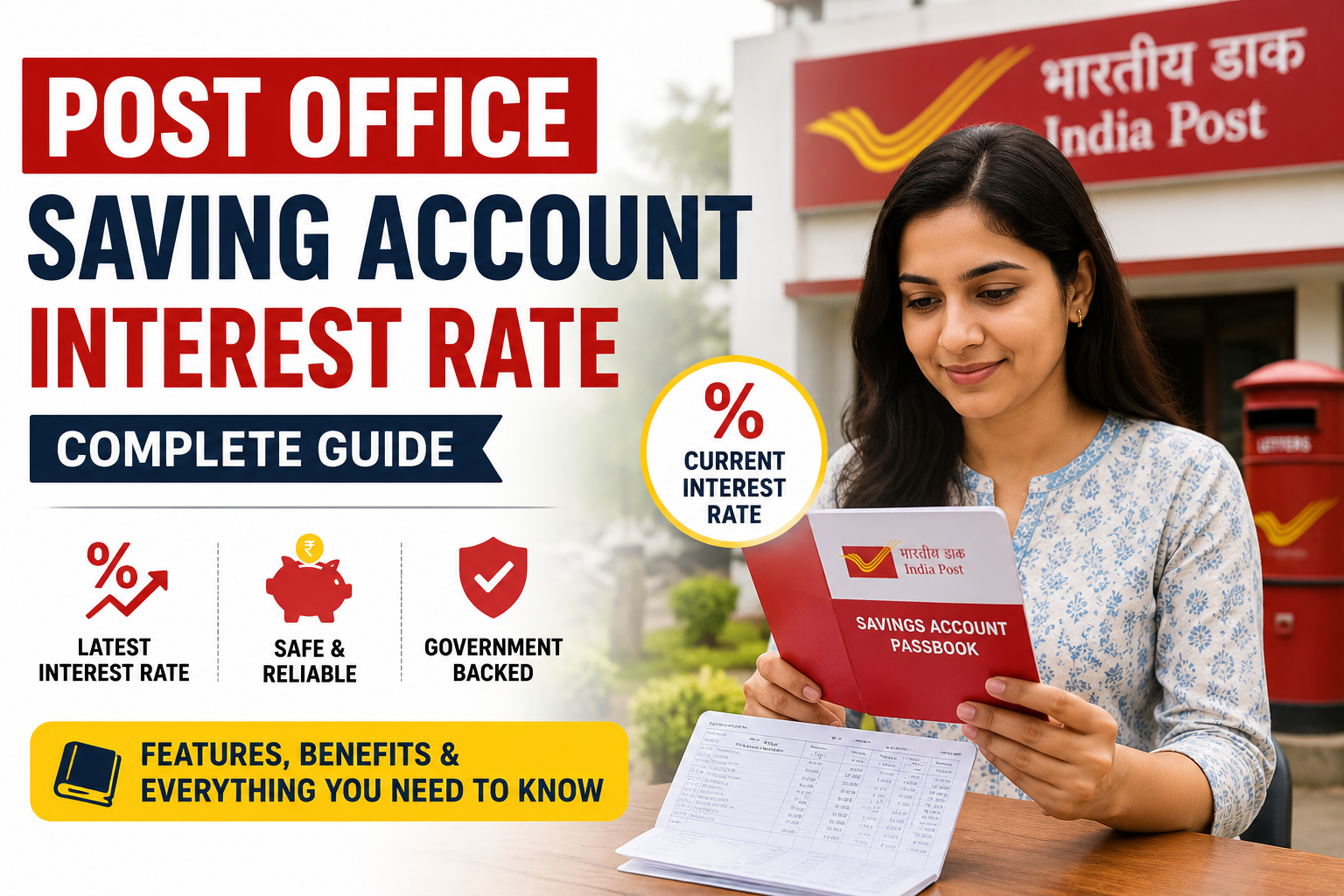 Post Office Saving Account Interest Rate: Complete Guide With Features and Benefits