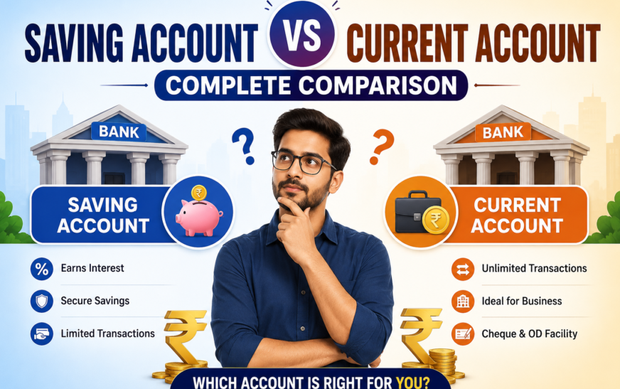 Saving Account vs Current Account: Complete Comparison Guide for Indians
